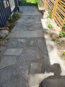 flagstone walkway