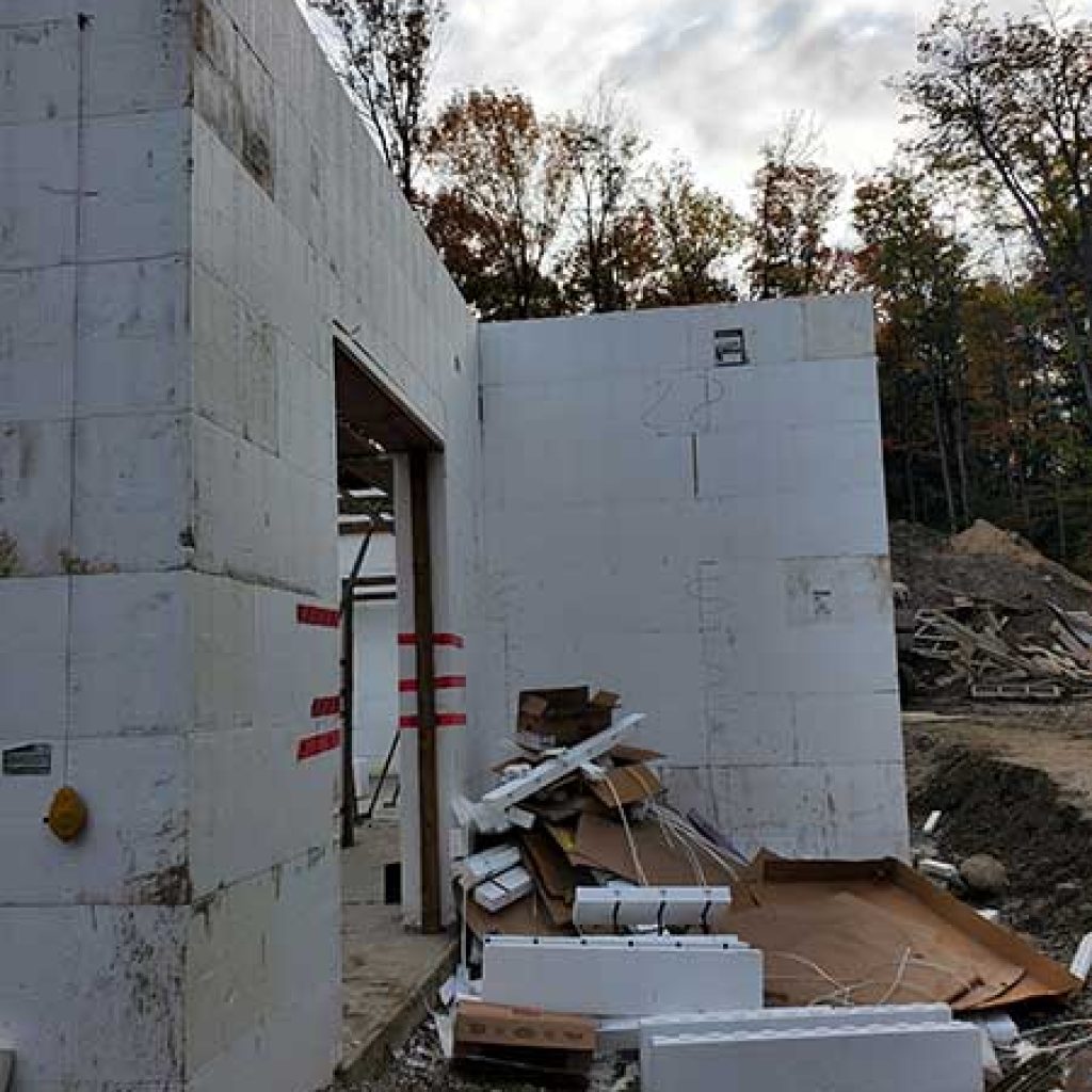 Insulated Concrete Forms 2 Stories Northern Shores Landscaping