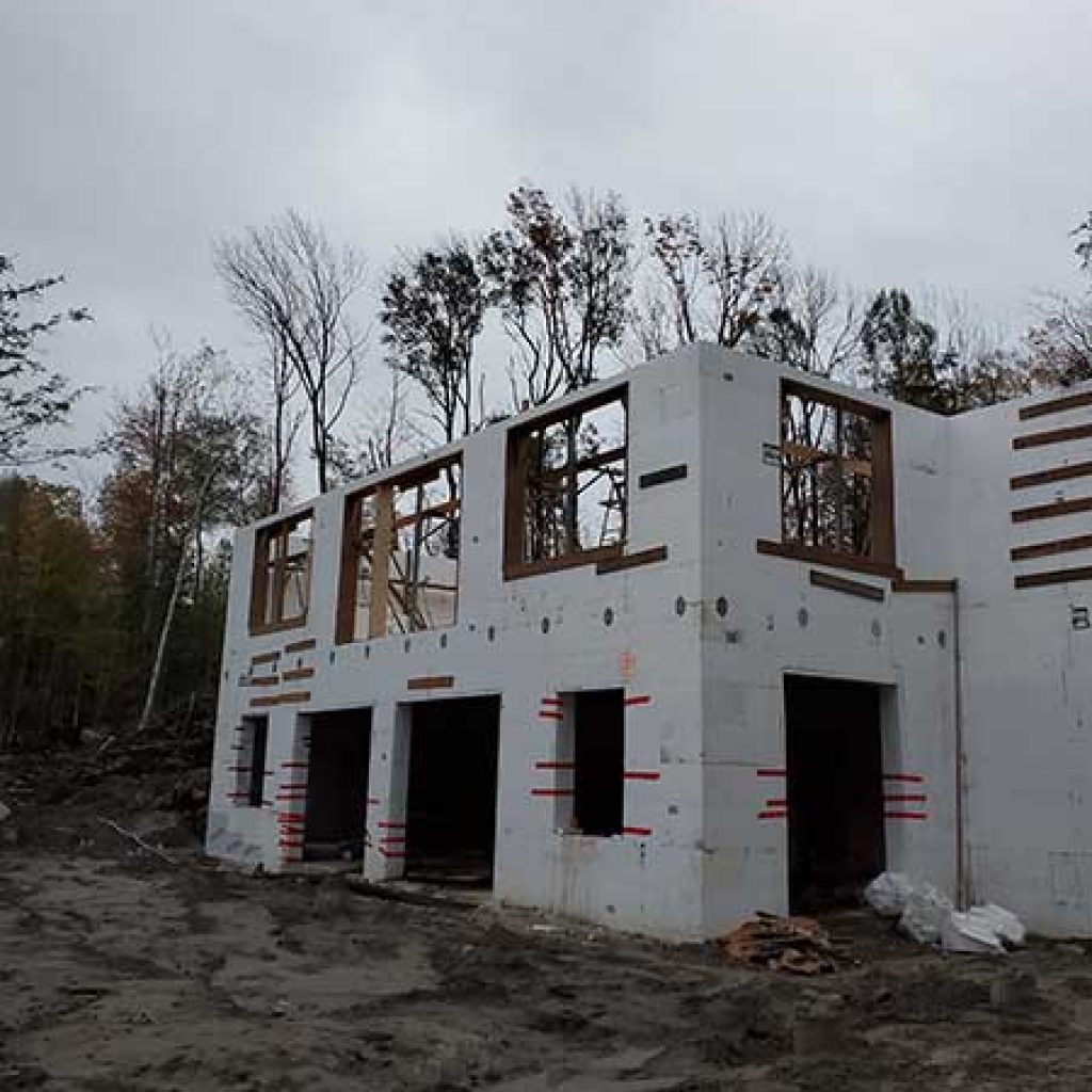 Insulated Concrete Forms 2 Stories Northern Shores Landscaping